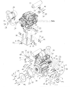Page C Diagram and Parts List for MK-4018KB  MK Diamond Concrete Saw